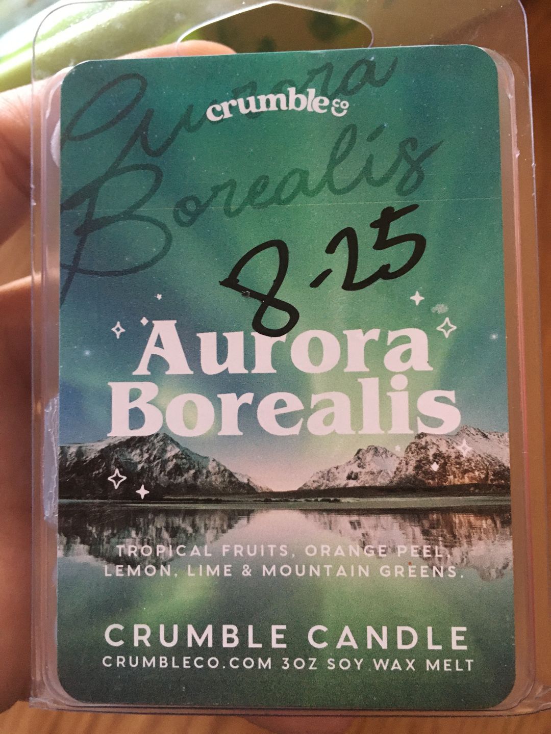 Customer photo review of Aurora Borealis Wax Melts