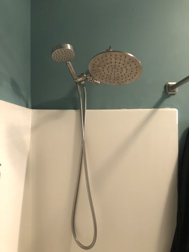 Customer photo review of 1-Spray Dual Shower Head Set