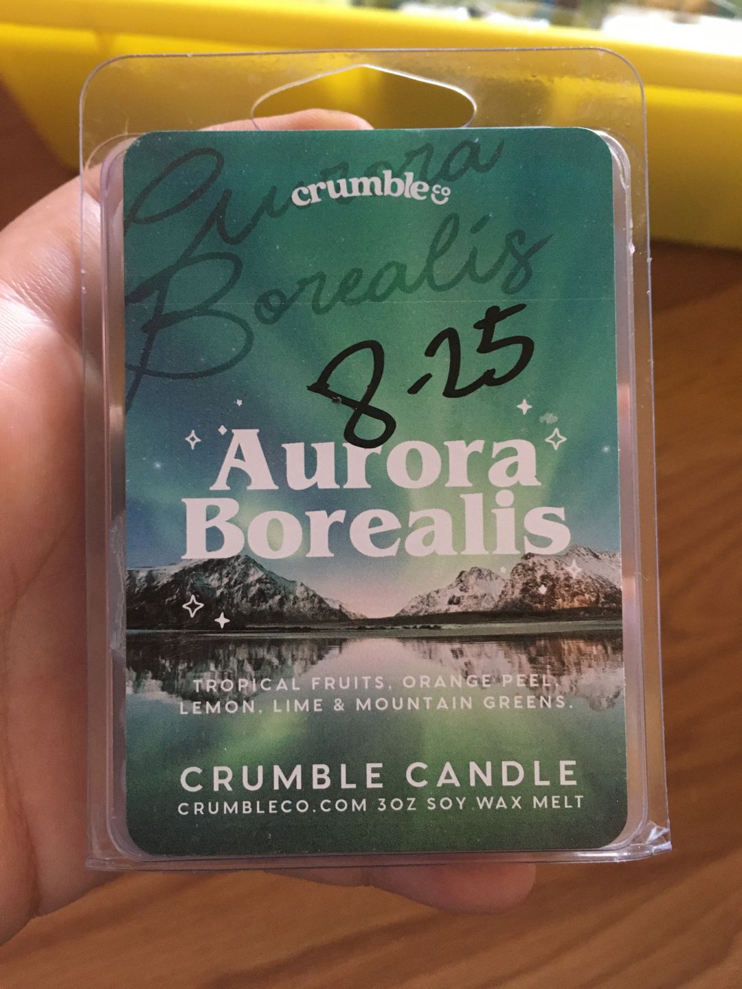 Customer photo review of Aurora Borealis Wax Melts