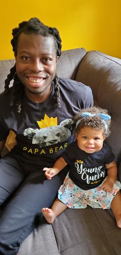 Customer photo review of Papa Bear King - Blk & Gld Premium