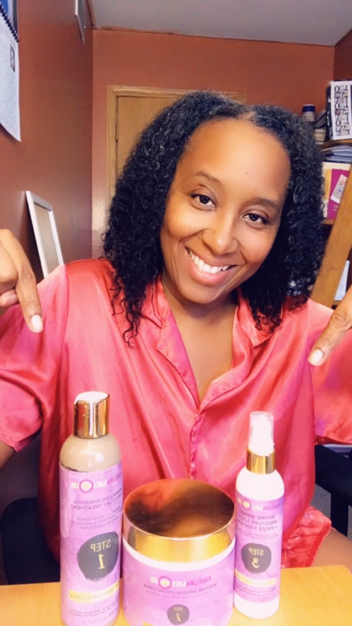 Customer photo review of Hello Gorgeous Hair Care System (For Tight Curls)