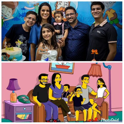 Customer photo review of RETRATO EM ARQUIVO DIGITAL FAMILIA AMARELA