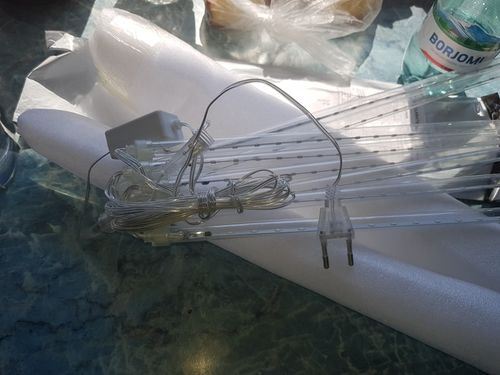 Customer photo review of Christmas LED Meteor Shower Lights