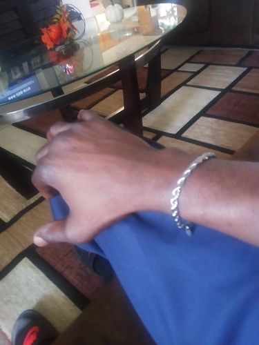 Customer photo review of Rope Bracelet (Silver) 5mm