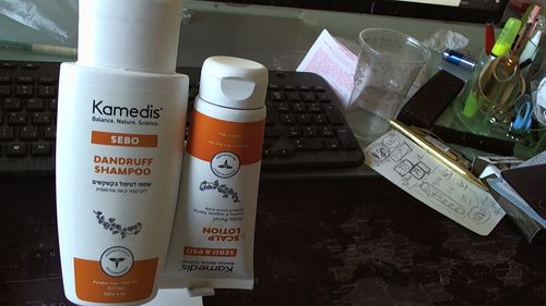 Customer photo review of ערכה דו שלבית לטיפול בקשקשים | SEBO DANDRUFF KIT