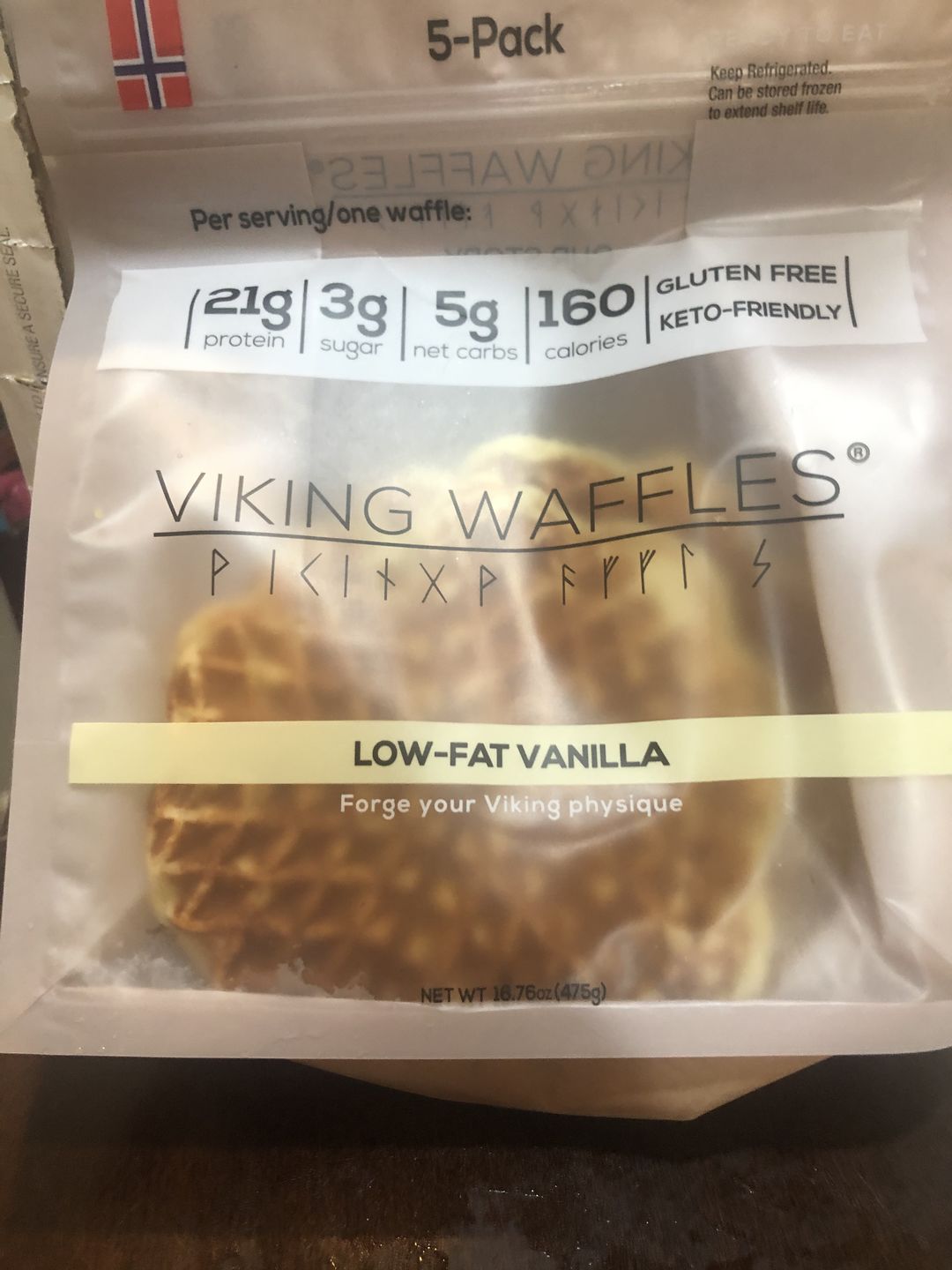 Customer photo review of Low Fat Vanilla Viking Waffles