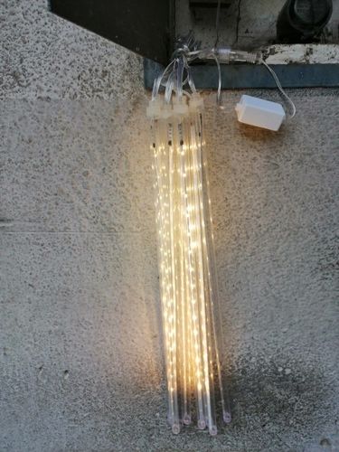 Customer photo review of Christmas LED Meteor Shower Lights
