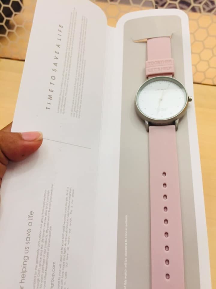 Customer photo review of Life Saver Watch 4.0 – Pink