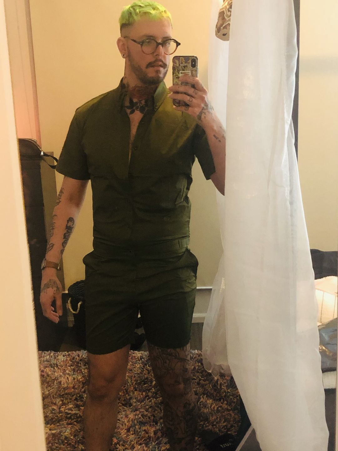 Customer photo review of Olive Mens Romper