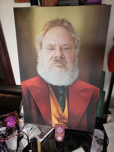 Customer photo review of The Clown - Custom Canvas