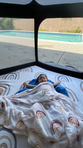 Customer photo review of Pop N' Go® Mattress Cover