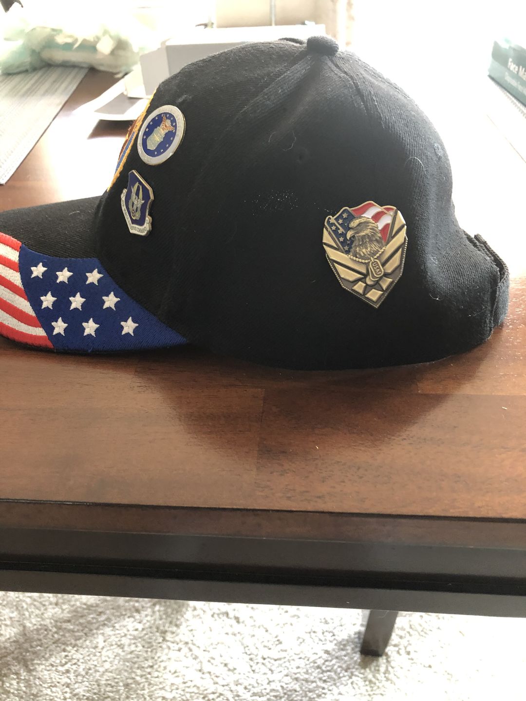 Customer photo review of US Air Force Veteran Pin