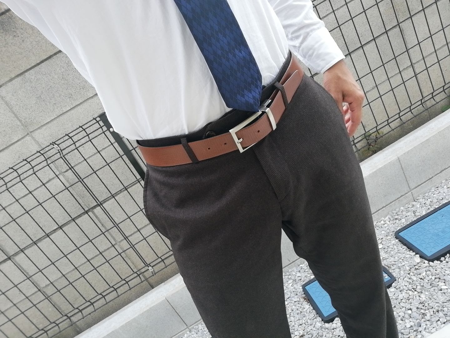 Customer photo review of The Harvey Dent Belt - Reversible Black/Brown 100% Real Leather Belt