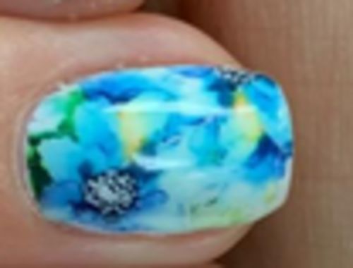 Customer photo review of Nail Art Foil Decoration Set in Floral Sky