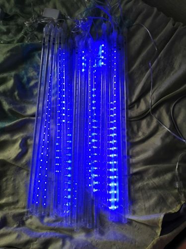 Customer photo review of Christmas LED Meteor Shower Lights