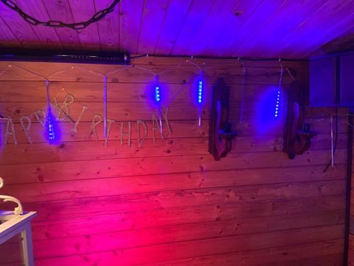Customer photo review of Christmas LED Meteor Shower Lights