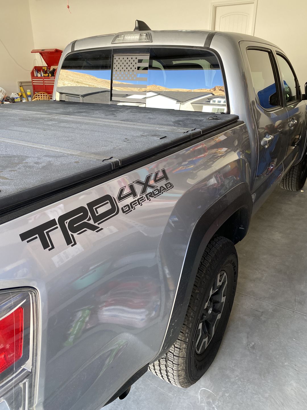 Customer photo review of Set of 2: TRD 4x4 off-road vinyl decal for 2016-2020 Toyota Tacoma Tundra