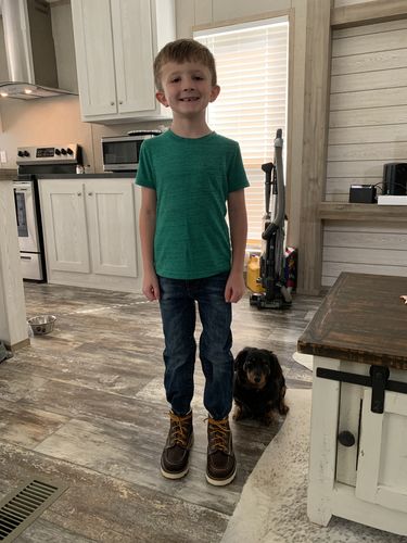 Customer photo review of Kids Jackson Moc Toe Shoes