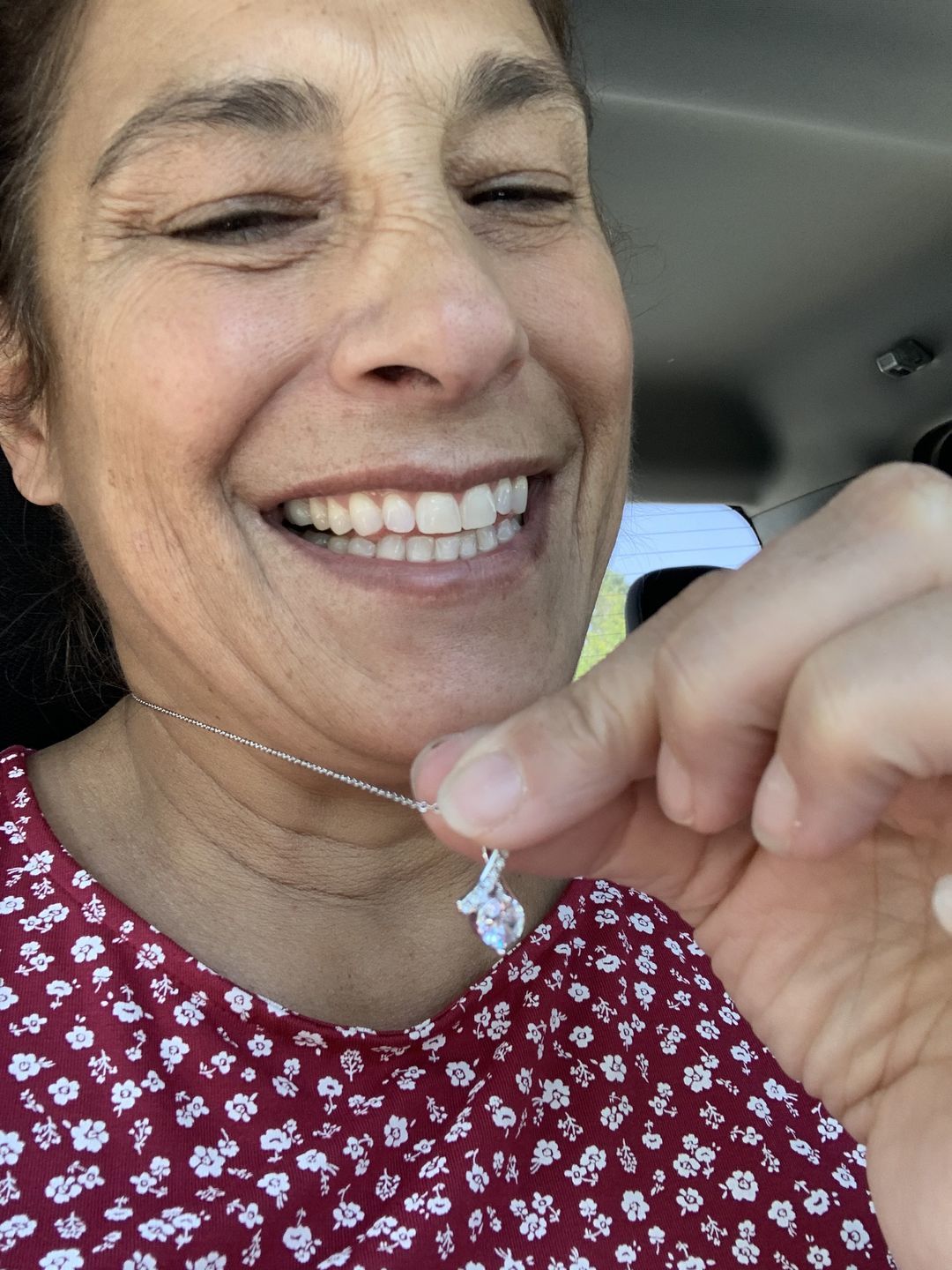 Customer photo review of To My Wife, Forever and Always - white gold necklace
