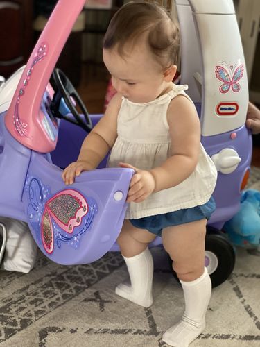 Customer photo review of Cora outfit in white and teal