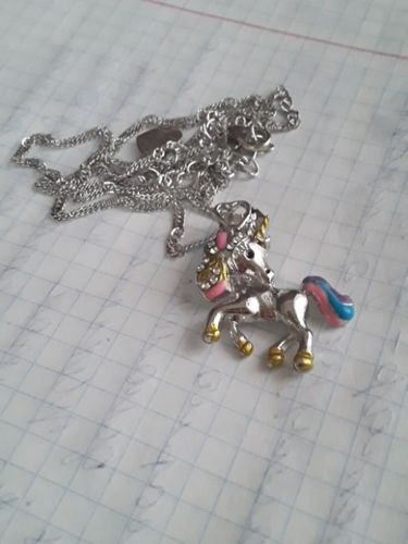 Customer photo review of Unicorn Necklace and Earring
