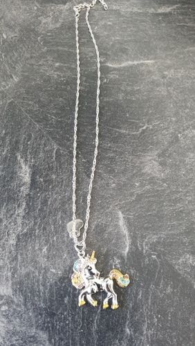 Customer photo review of Unicorn Necklace and Earring