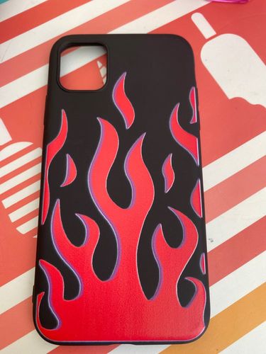 Customer photo review of Flame Pattern iPhone Case