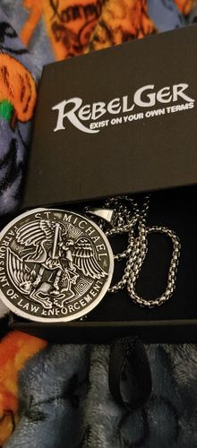 Customer photo review of ST MICHAELS  NECKLACE