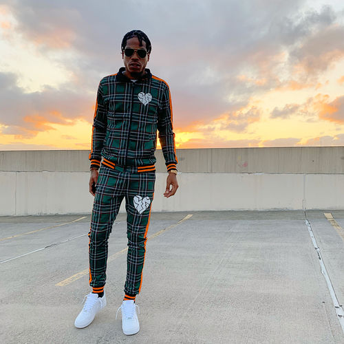 Customer photo review of Plaid Track Jacket Hunter Green (1A2-512)