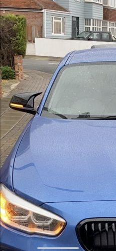 Customer photo review of MHC Black BMW M Style Wing Mirror Replacement Covers In Gloss Black