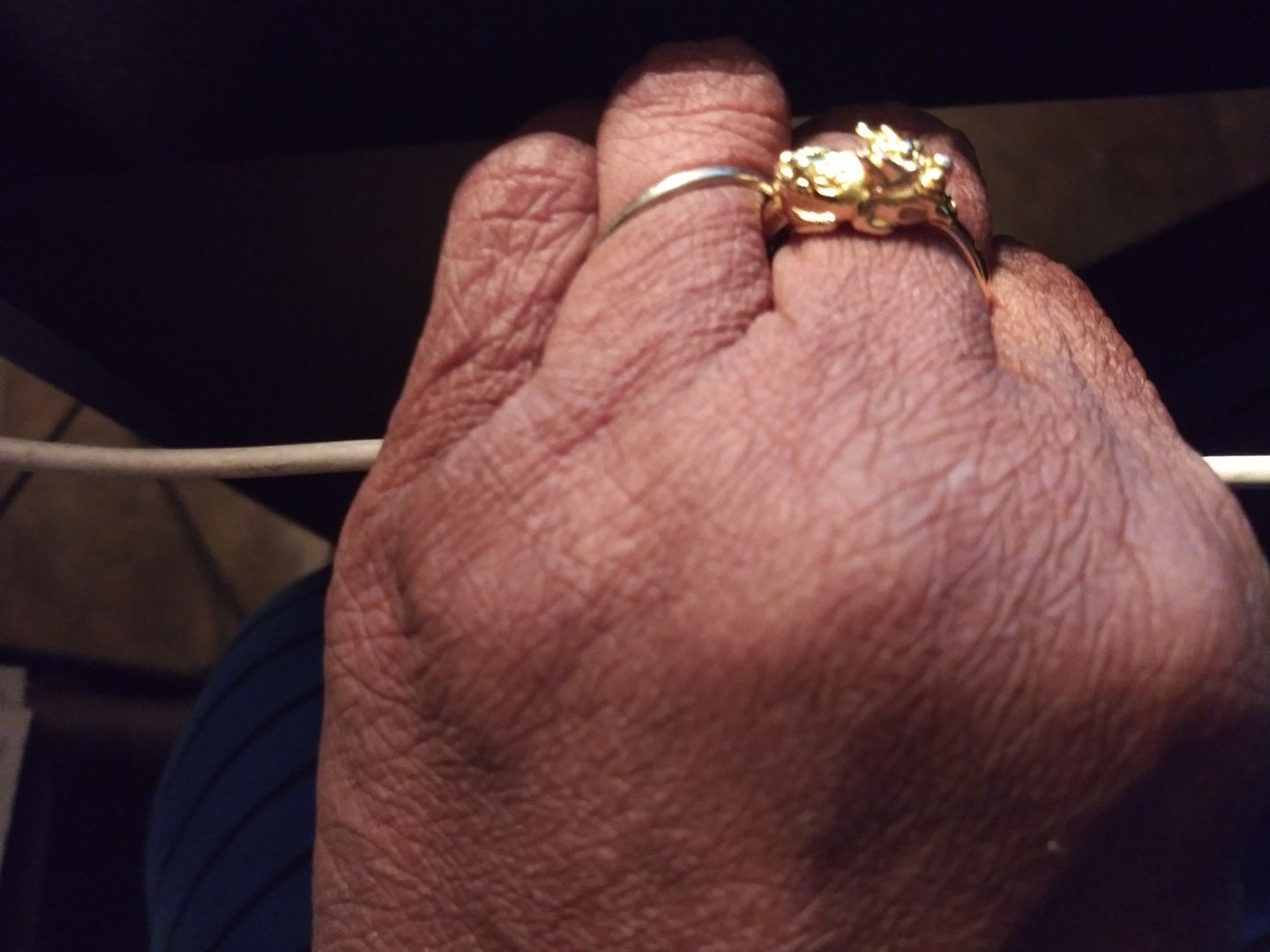 Customer photo review of Adjustable Lucky Gold Piyao Ring
