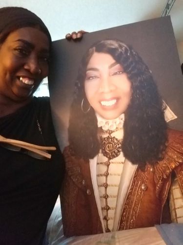 Customer photo review of The Nubian Queen - Custom Canvas