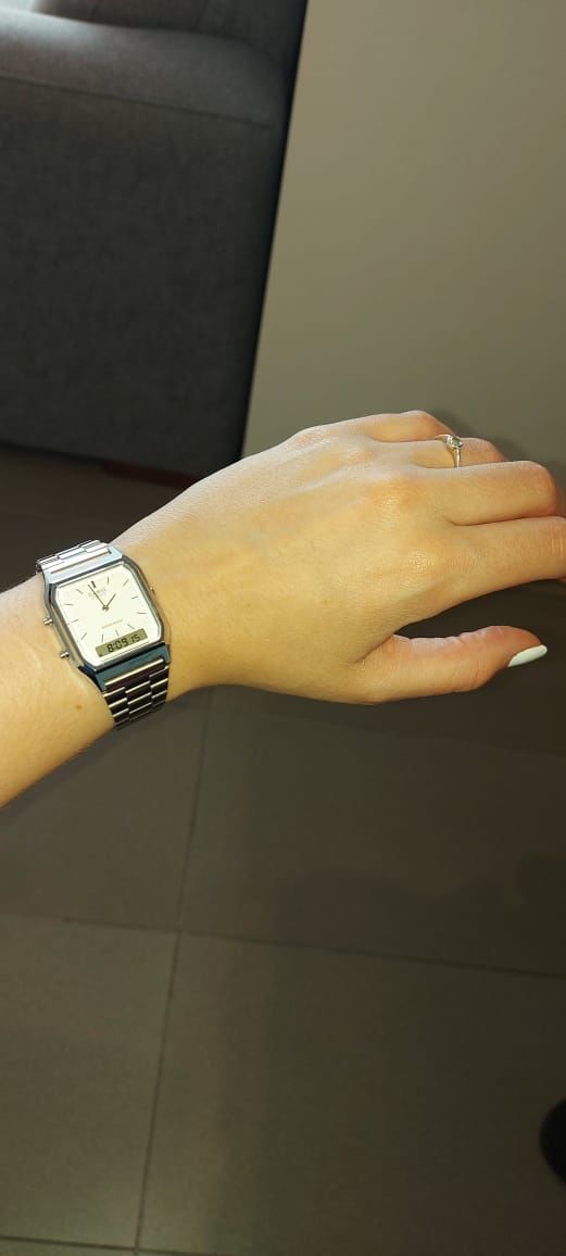 Customer photo review of Reloj Casio Vintage AQ-230A-7DMQ Plateado