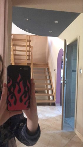 Customer photo review of Flame Pattern iPhone Case