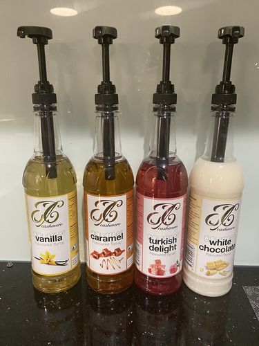 Customer photo review of Caramel Coffee Syrup