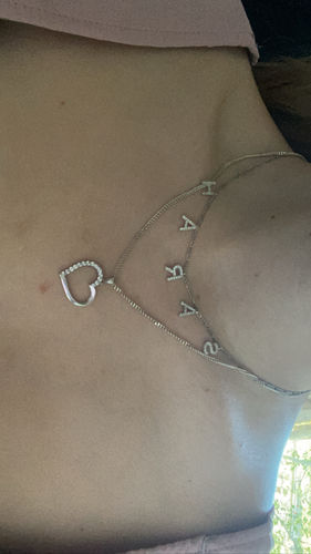 Customer photo review of Namenskette Zirkonia