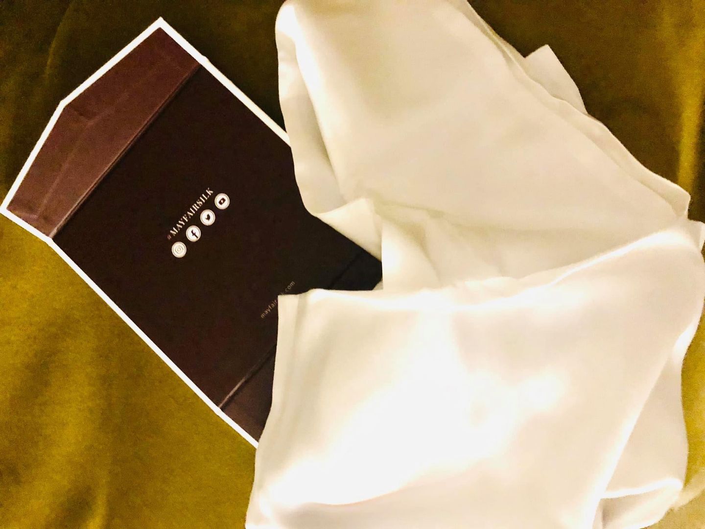 Customer photo review of Ivory Pure Silk Pillowcase