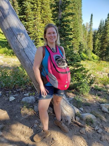 Customer photo review of Fur Sport™ - Pet Backpack Carrier