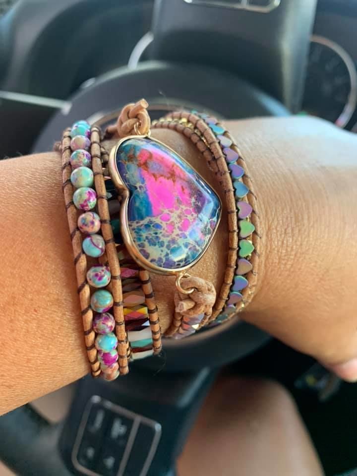 Customer photo review of Intense Love Protection Wrap Bracelet