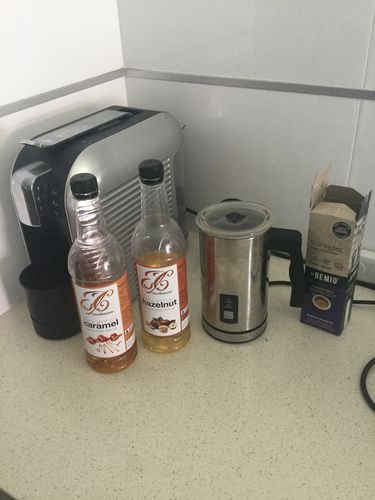 Customer photo review of Caramel Coffee Syrup