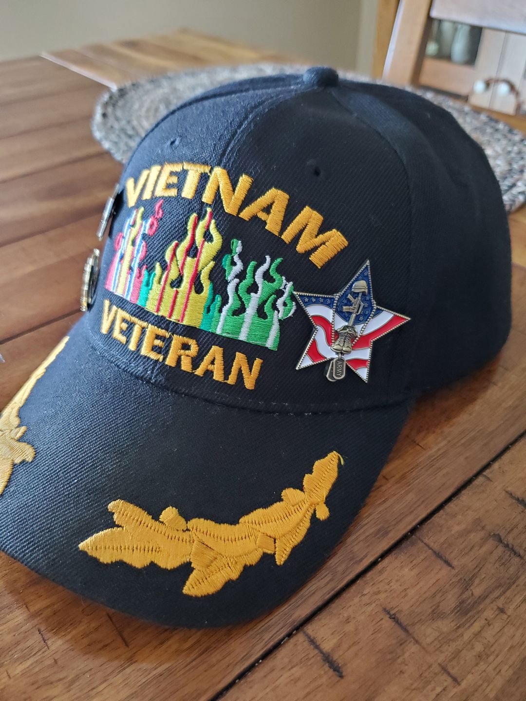 Customer photo review of US Army Veteran Pin