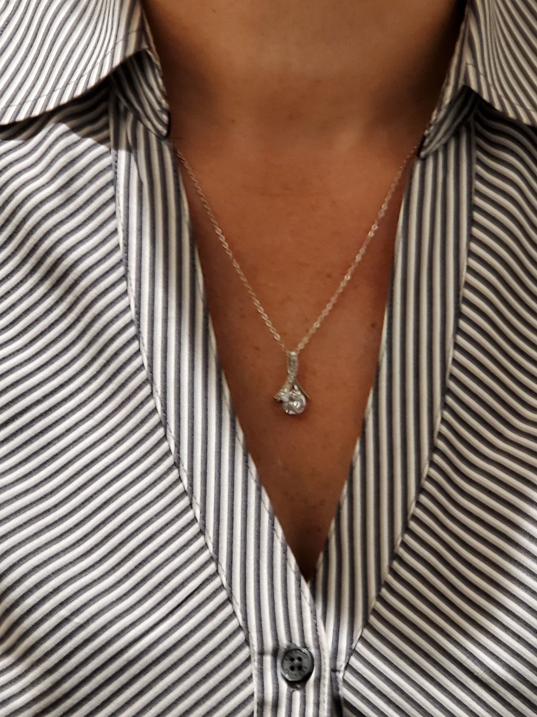 Customer photo review of To My Wife, Forever and Always - white gold necklace