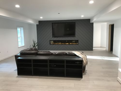 Customer photo review of Dimplex IgniteXL 100" Linear Built in Electric Fireplace