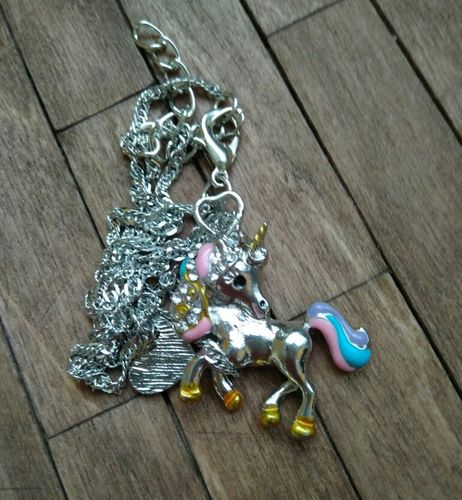 Customer photo review of Unicorn Necklace and Earring