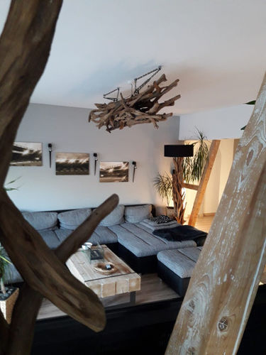 Customer photo review of BLUMA Wurzelholz Deckenlampe 180 -190 cm