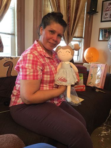 Customer photo review of Personalized Leyadoll (Blue) with Gift Bag