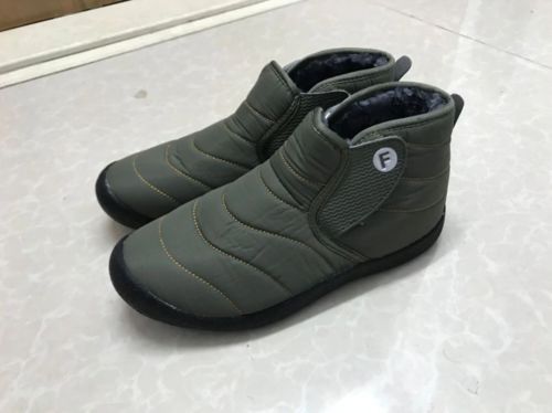 Customer photo review of Dacomfy Men's Cotton Warm Winter Snow Boots