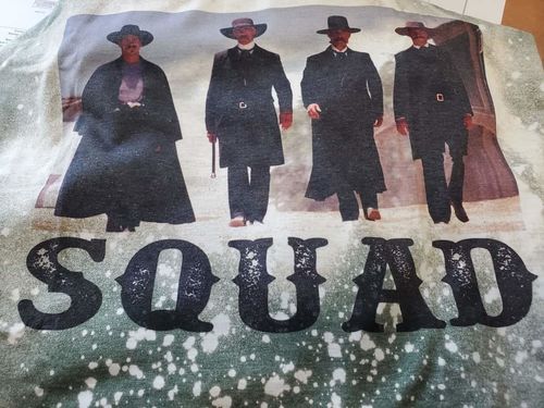Customer photo review of Tombstone Squad Bleached T-shirt