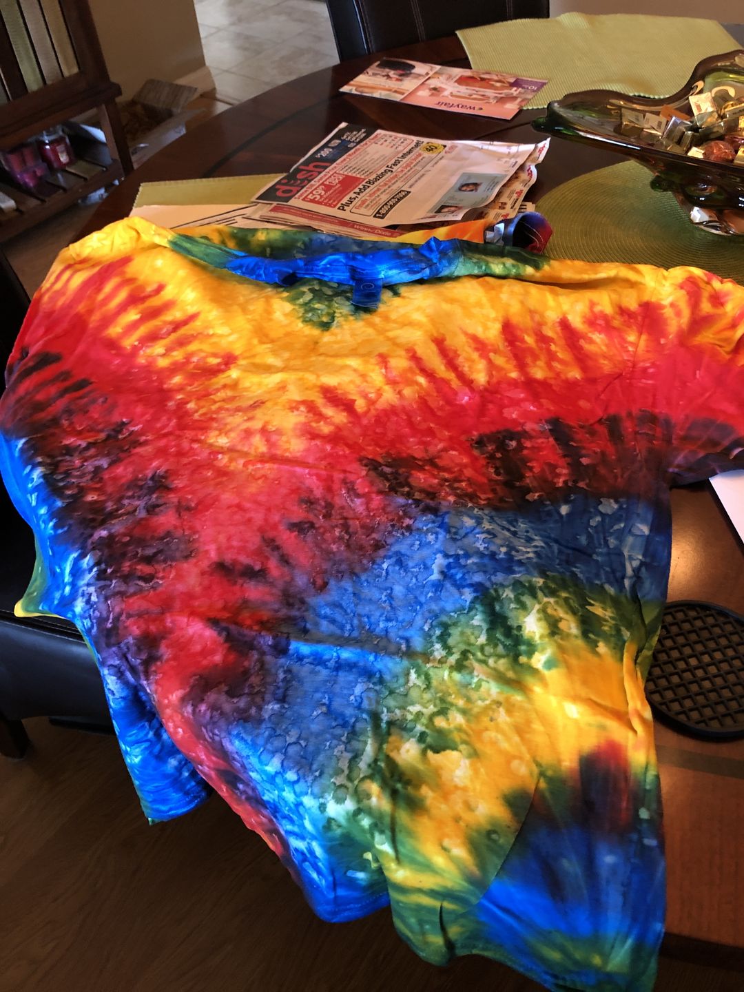 Customer photo review of Woodstock Tie Dye T Shirt