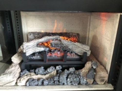 Customer photo review of Napoleon Woodland 18'' Electric Fireplace Log Insert